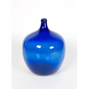 A large cobalt blue carboy, French 19th century. 60 cm high,…