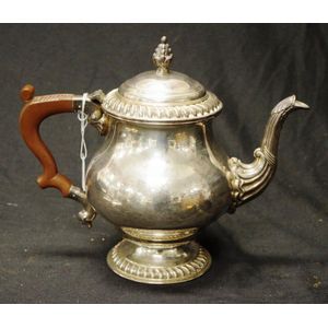 Early silver plate Barker Ellis coffee pot marked to base,…