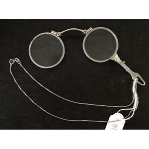 Art Deco silver plate lorgnettes unmarked. Approx length…