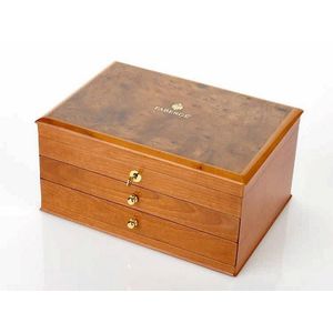 Faberge walnut and burr walnut jewellery cabinet hinged…