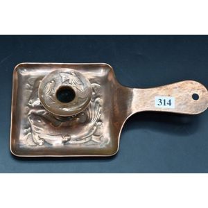 Newlyn school Arts & Crafts hammered copper chamberstick.…