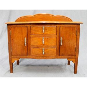 An unusual apprentice piece being a 1930's Art Deco sideboard.…