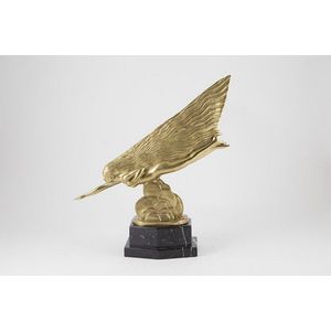 Modern gilt bronze statue 'Le Comete' after the original c1925…