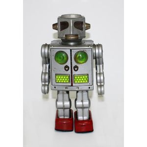 Attacking Robot, Japanese tinplate bat op by Horikawa, c1960s…