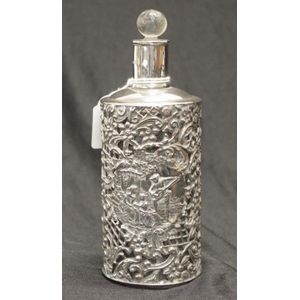 George V sterling silver cased scent bottle Birmingham 1924,&hellip;