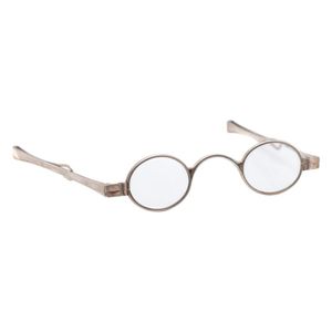 A pair of Georgian silver spectacles; with hallmarks for John…