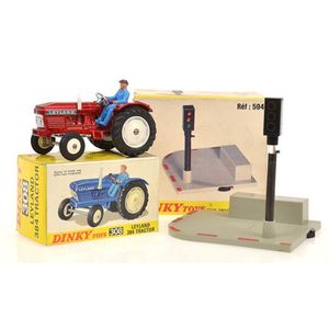 Dinky 308 Leyland 384 tractor, metallic red; and. French Dinky…