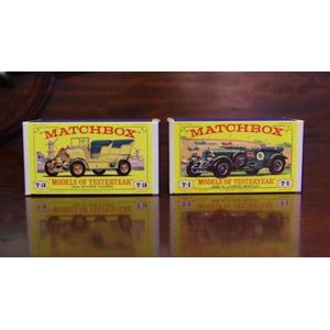 Two Matchbox diecast cars, in original boxes, Models of…