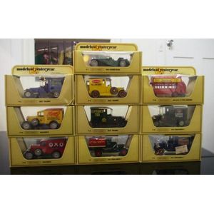 A collection of 10 diecast model toys, in original boxes,…