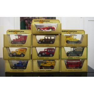 A collection of 10 diecast model toys, in original boxes,…