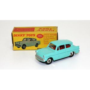 Dinky, 155, Ford Anglia in light turquoise. Mint in good plus…