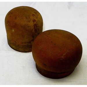 Two Milliners hat blocks used condition some markings and…