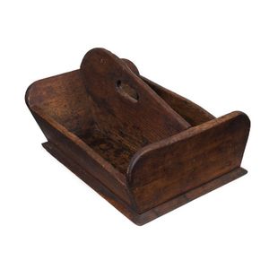 A folkart cutlery tray, kauri pine, 19th century, 18 cm high,…