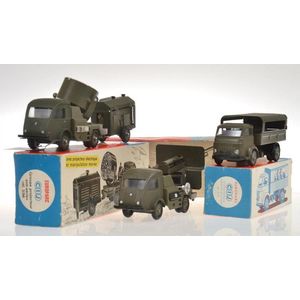 Three CIJ military models, including 3/96 Groupe Projecteur…