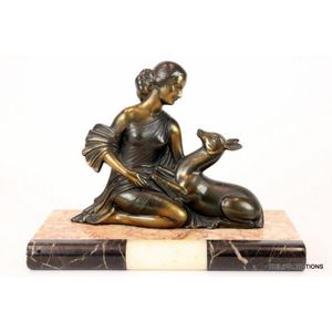 An Art Deco figural group after Balleste, Enrique Molins…