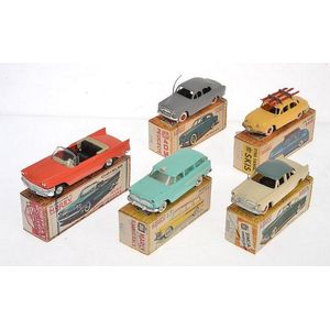 Five plastic Norev models, including Chrysler new - Yorker;…