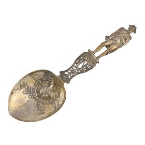 A German silver spoon commemorating Napoleon, unidentified…