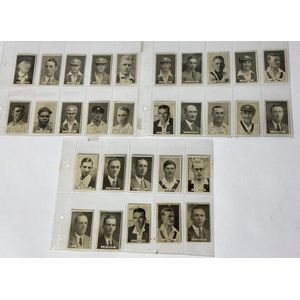 1932 Sweetacres prominent cricketers, 28 of 32 cards from…