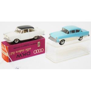 Two Tekno models, including 720 Opel Rekord two tone powder…