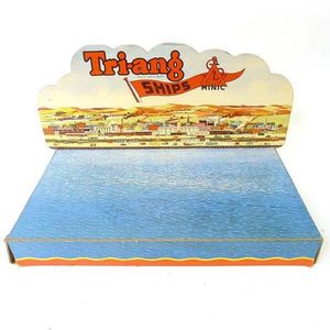Triang ships cardboard shop display, unboxed, 25 cm x 42 cm x…