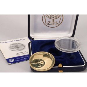 Gold 'Israel 50' medal, commemorating 50th Anniversary year,…
