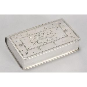 George III sterling silver patch box, hallmarked Birmingham,…