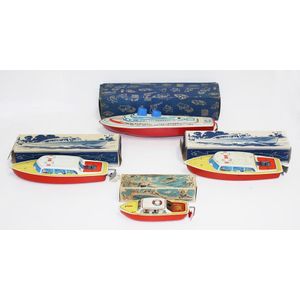 4 Kellerman CKO & Arnold motorboats, model nos. CKO 37.7 x 2,…