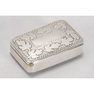 Georgian sterling silver patch box, hallmarked Birmingham, no…