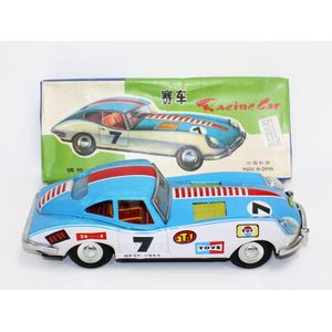 Racing Car, Chinese tinplate friction toy MF 211 with extensive…