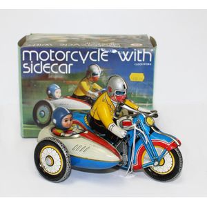 Chinese tinplate motorcycle and sidecar, MS 709 (OCB)