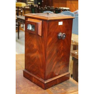Antique mahogany box form stereoscope viewer, approx 52 cm high,…