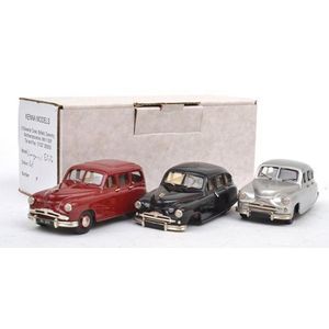 Three Kenna models (England) 1/43 scale models, including…