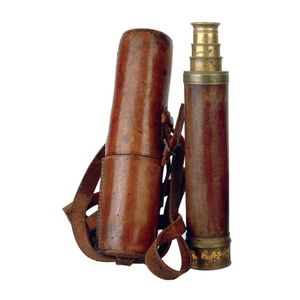 Dollond London Brass Telescope With Leather Case - Optical - Zother 