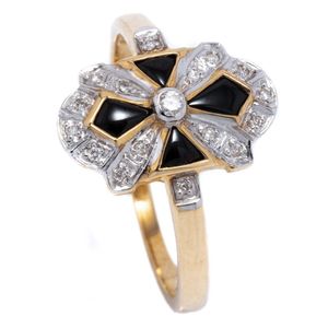 Antique Or Vintage Diamond And Onyx Ring Price Guide And Values