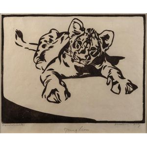 Norbertine Von Bresslern-Roth (1891 - 1978), Young Lion,…