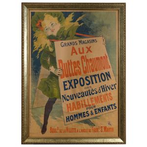Jules Cheret (1836 - 1931), Grands Magasins Aux Buttes Chaumont.…