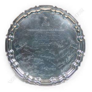 An Edwardian silver salver, Sheffield 1914 by William Hutton &…