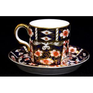 Royal Crown Derby Set of 4 Can Demitasse Cups And Saucers