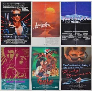 Package of film posters, including 'The Terminator' (1984),…