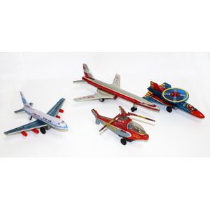4 Chinese and Japanese tinplate planes, including Boeing 747…