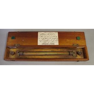 1900s Victorian Antique English Nautical Rolling Ruler, Maritime,  Draughtsman, Captain Field