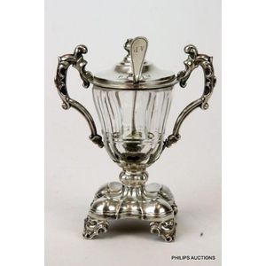 Antique French Belle Epoque Classical Silver Tea Urn (item #1472223)