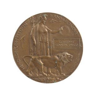 Death Penny for Tasmanian born Constant Stanley Dalco, 40th…