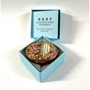 A Halycon Days enamels pill box, O come all ye Faithfull,…