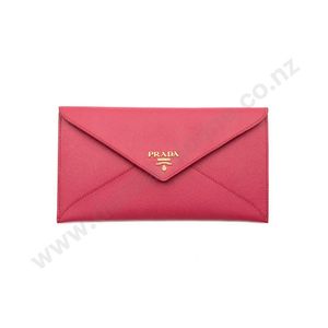 Prada Saffiano Envelope Trifold Wallet