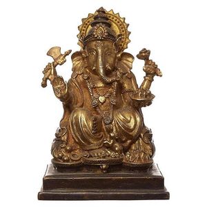 Vintage brass/copper figure of Ganesha from Tibet