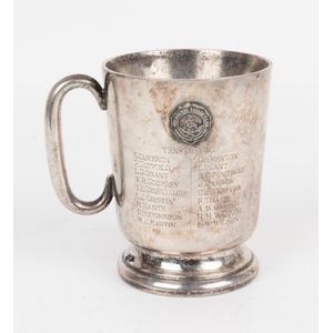 A large silver plated Savage club 'Ten-to-Two' beaker, with…