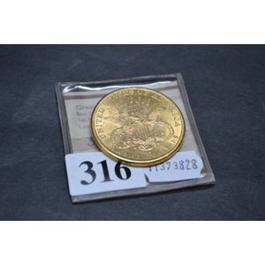 USA twenty dollars gold coin - Liberty Head 1897 - approx. 33.…