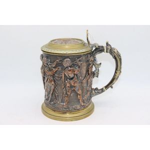 Silver plated tankard, late 19th century. Elkington and Co,…