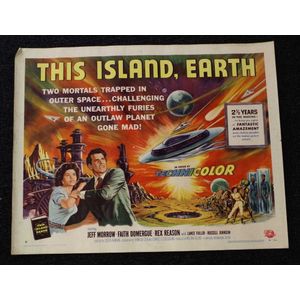 1954, Original movie poster This Island Earth, Chromolithograph,…